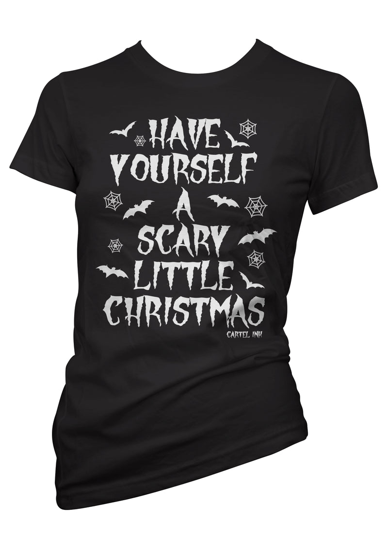 have yourself a scary little Christmas holiday tee by cartel ink for pinky star