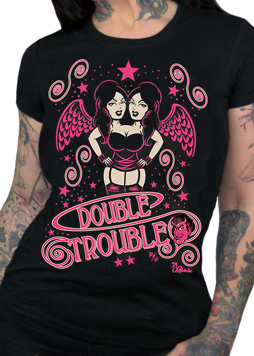 double trouble angel tee by pinky star