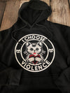 I choose violence kitty cat hoodie by pinky star