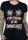 Stop Staring At My Snowflakes Christmas Holiday tree by pinky star