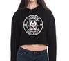 I choose violence black cropped hoodie for cat lovers by pinky star