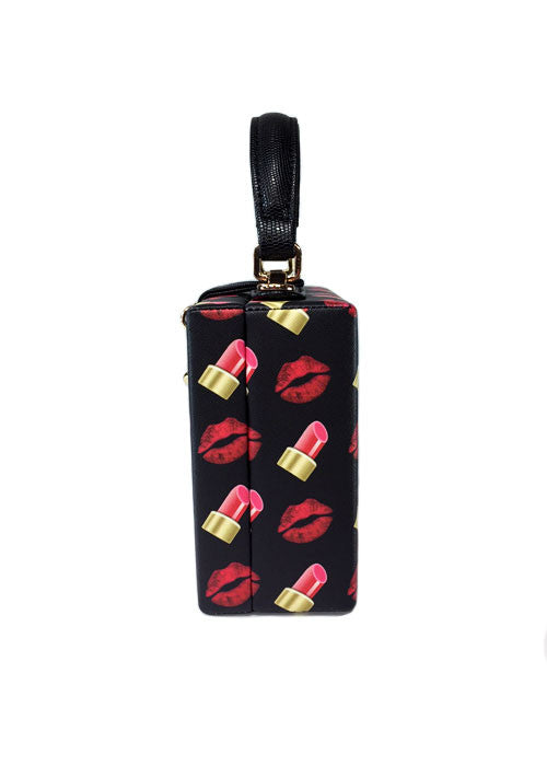 Lipstick Kisses Box Purse