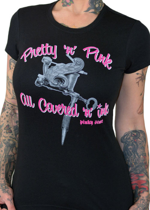 Pretty N Pink All Covered In Ink Tee