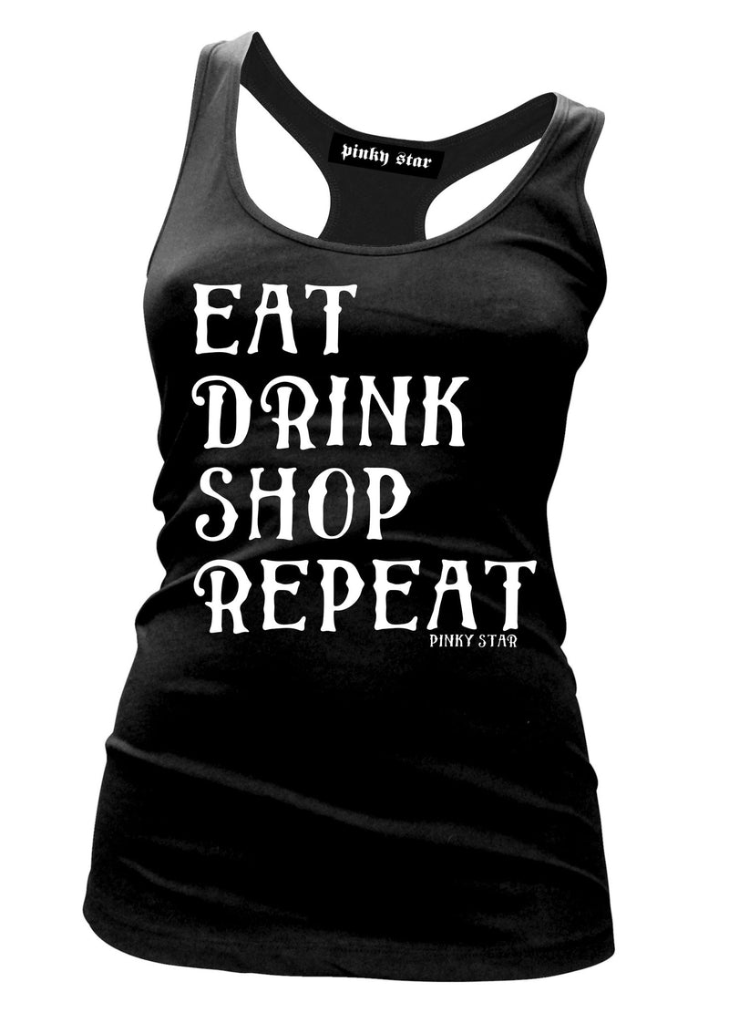 Eat Drink Shop Repeat Tank Top