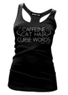 Caffeine Cat Hair Curse Words - Pinky Star