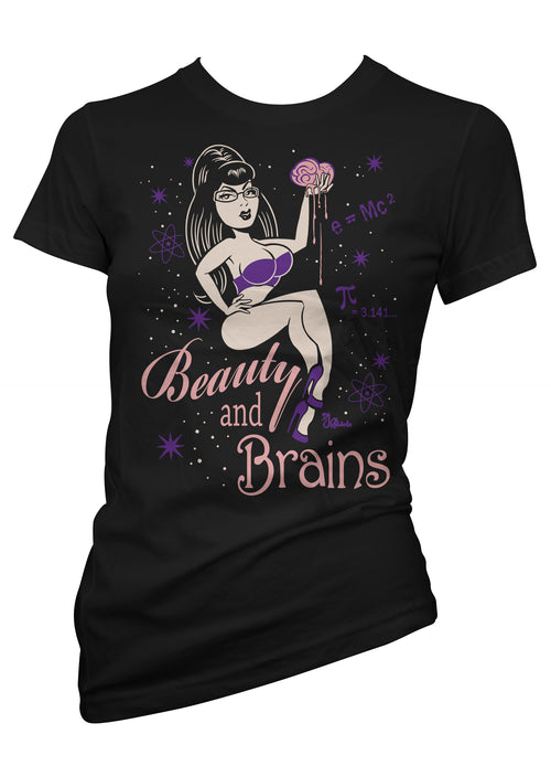 Beauty And Brains Tee