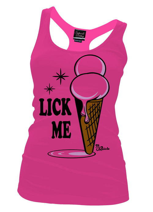 Lick Me Racerback Tank Top