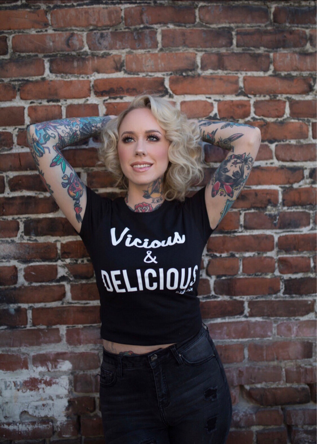 vicious and delicious sexy tee by pinky star